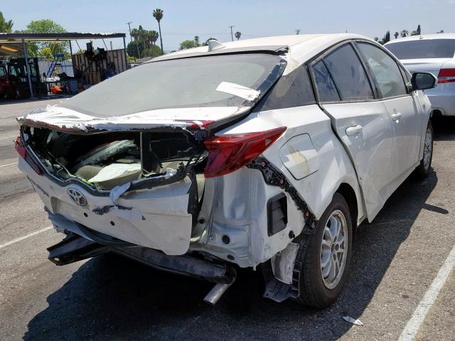 JTDKARFP6J3091130 - 2018 TOYOTA PRIUS PRIM 白色 照片 4