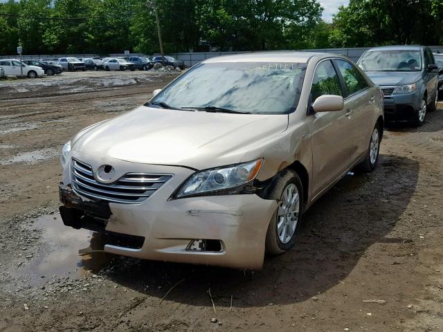 4T1BB46K28U047243 - 2008 TOYOTA CAMRY HYBR GOLD photo 2