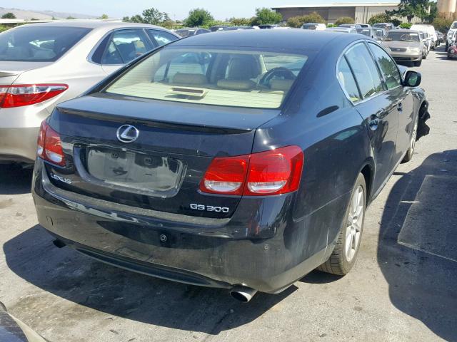 JTHBH96S865012714 - 2006 LEXUS GS 300 BLACK photo 4