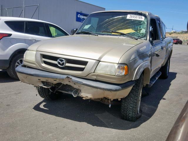 4F4ZR47E82TM09927 - 2002 MAZDA B4000 CAB GOLD photo 2