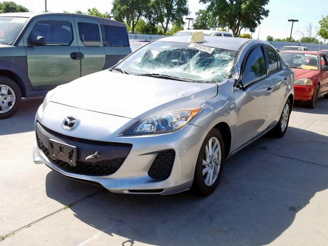 JM1BL1VP7D1736204 - 2013 MAZDA 3 I SILVER photo 2