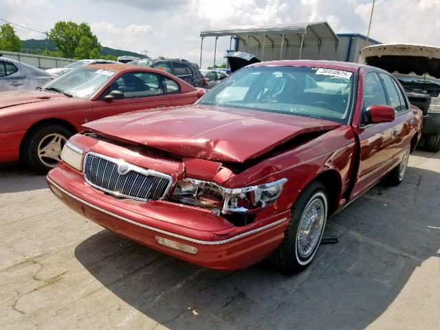 2MELM74W2TX682666 - 1996 MERCURY GRAND MARQ MAROON photo 2