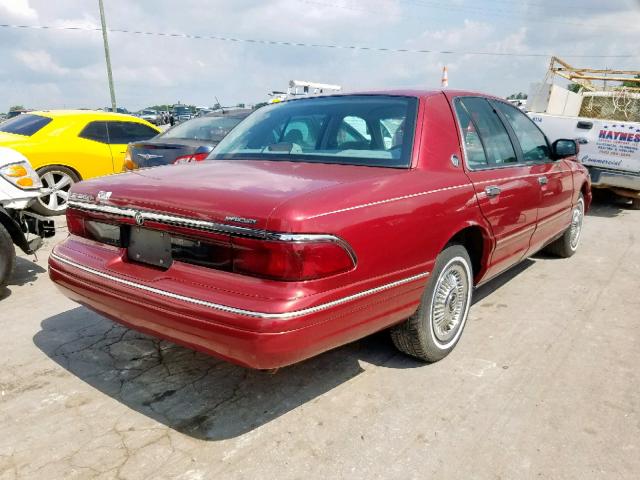 2MELM74W2TX682666 - 1996 MERCURY GRAND MARQ MAROON photo 4