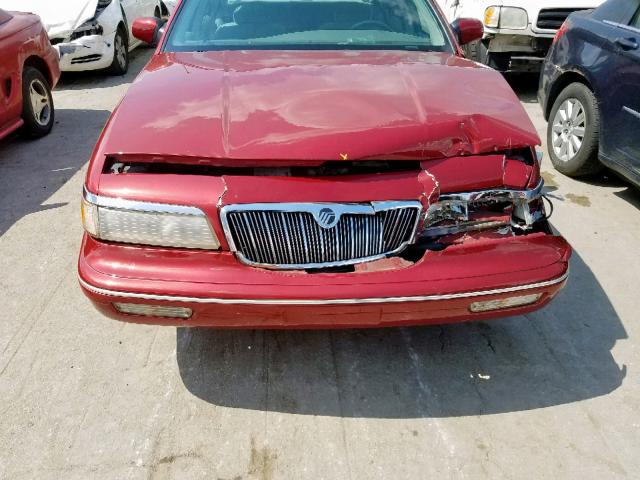 2MELM74W2TX682666 - 1996 MERCURY GRAND MARQ MAROON photo 7