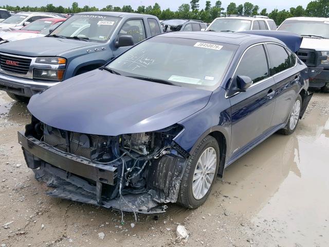 4T1BD1EB0DU008266 - 2013 TOYOTA AVALON HYB BLUE photo 2