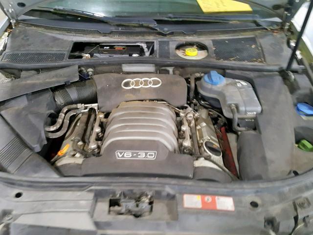 WAUJT64BX3N035921 - 2003 AUDI A6 3 SILVER photo 7