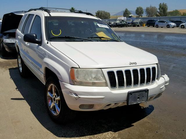 1J4GX58N61C737804 - 2001 JEEP GRAND CHER WHITE photo 1