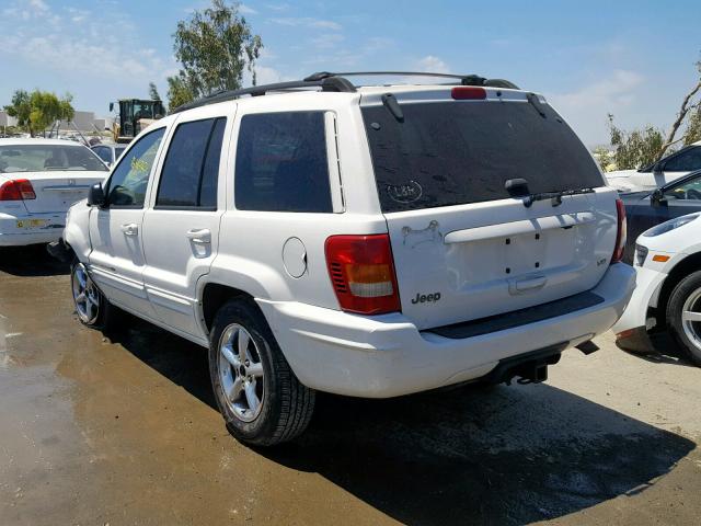 1J4GX58N61C737804 - 2001 JEEP GRAND CHER WHITE photo 3