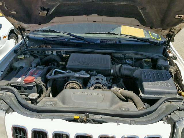 1J4GX58N61C737804 - 2001 JEEP GRAND CHER WHITE photo 7