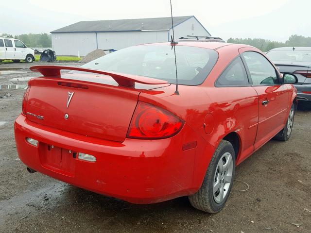 1G2AS18H097186520 - 2009 PONTIAC G5 RED photo 4