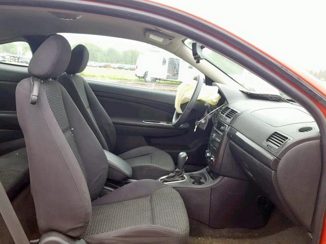 1G2AS18H097186520 - 2009 PONTIAC G5 RED photo 5