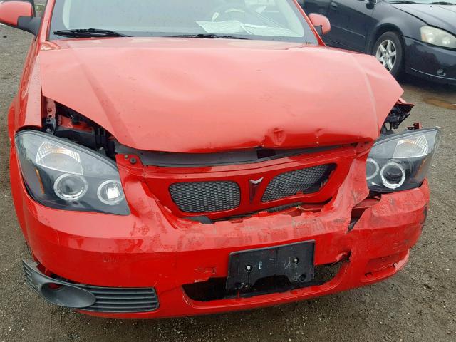 1G2AS18H097186520 - 2009 PONTIAC G5 RED photo 9