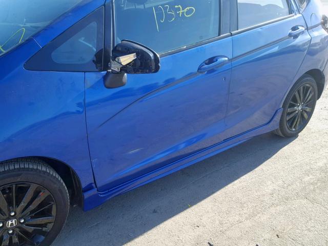 3HGGK5G63JM710204 - 2018 HONDA FIT SPORT ლურჯი ფოტო 9
