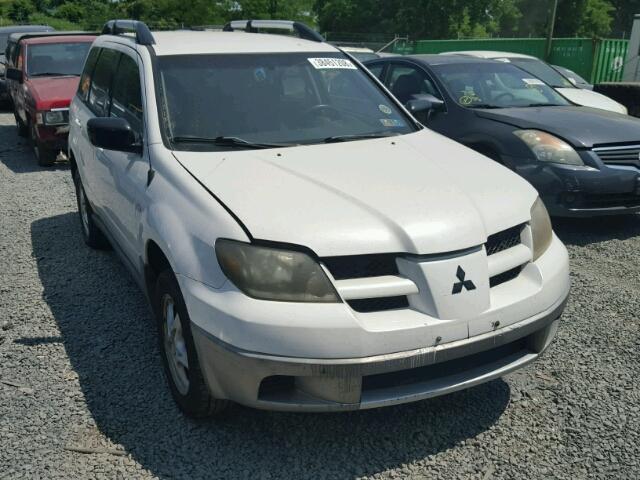 JA4LZ31G03U031238 - 2003 MITSUBISHI OUTLANDER WHITE photo 1