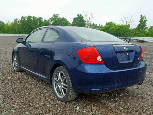 JTKDE177550006548 - 2005 TOYOTA SCION TC ლურჯი ფოტო 3
