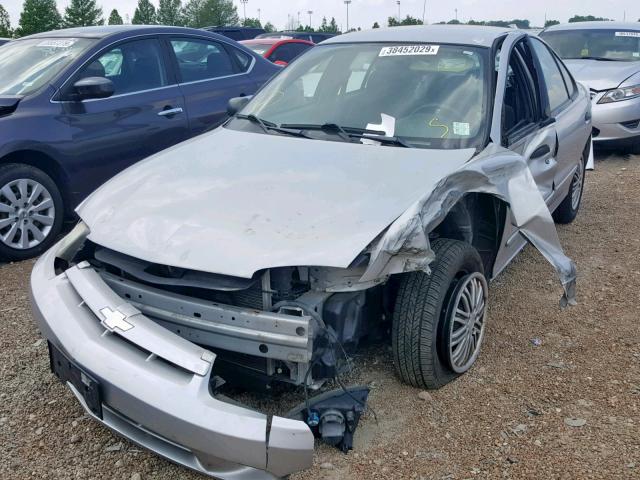 1G1JF52F537199732 - 2003 CHEVROLET CAVALIER L SILVER photo 2