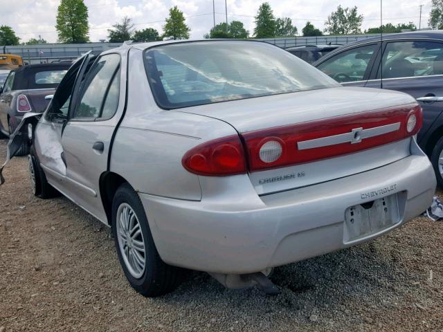 1G1JF52F537199732 - 2003 CHEVROLET CAVALIER L SILVER photo 3