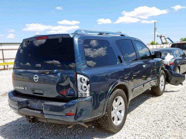 5N1BA0ND5EN600147 - 2014 NISSAN ARMADA SV BLUE photo 4