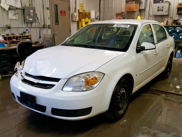 1G1AL55F077253903 - 2007 CHEVROLET COBALT LT WHITE photo 2