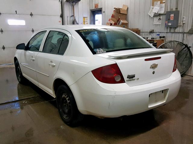 1G1AL55F077253903 - 2007 CHEVROLET COBALT LT WHITE photo 3