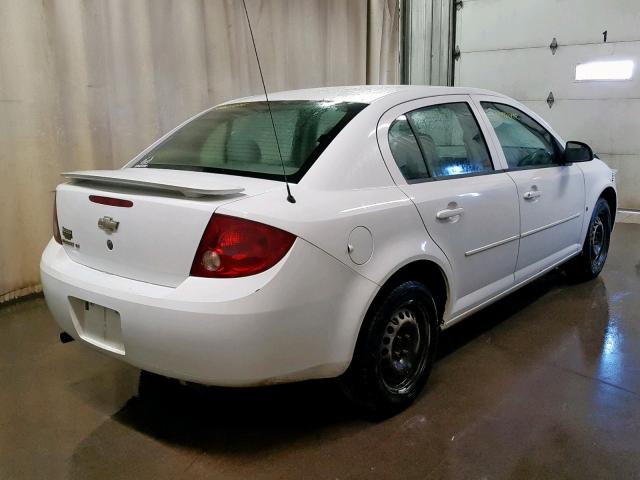 1G1AL55F077253903 - 2007 CHEVROLET COBALT LT WHITE photo 4