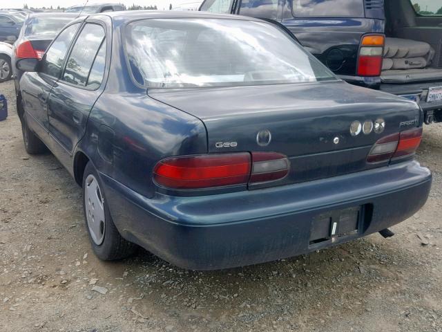 1Y1SK5269VZ456580 - 1997 GEO PRIZM BASE მწვანე ფოტო 3