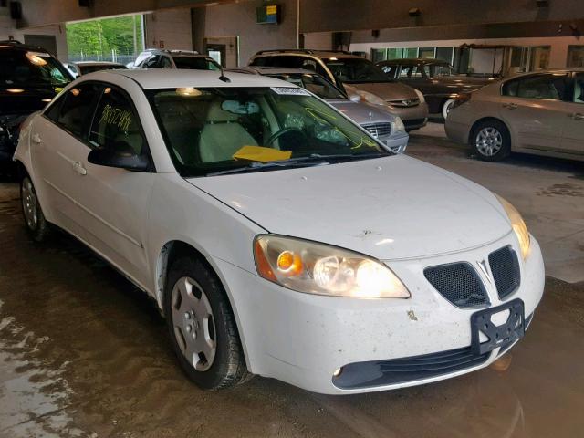 1G2ZF57B784106559 - 2008 PONTIAC G6 VALUE L WHITE photo 1