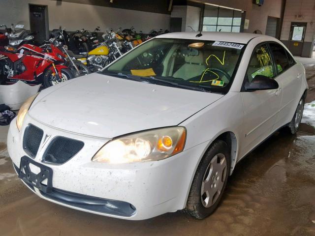 1G2ZF57B784106559 - 2008 PONTIAC G6 VALUE L WHITE photo 2