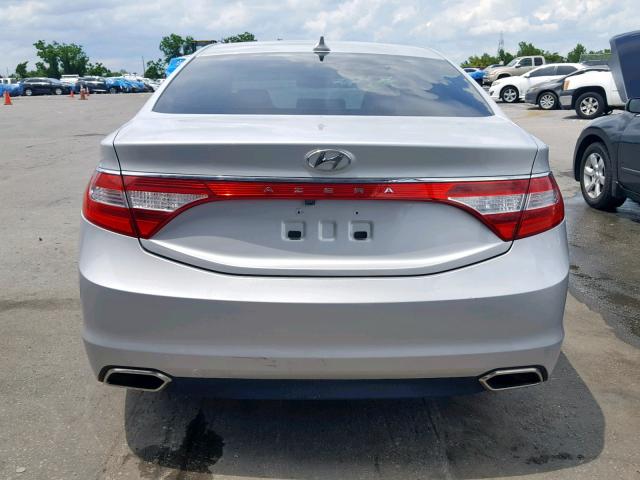 KMHFG4JG4GA510215 - 2016 HYUNDAI AZERA SILVER photo 9