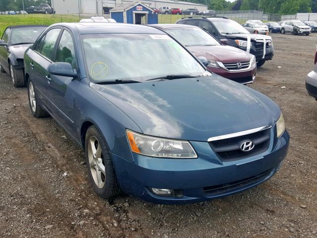 5NPEU46F67H280033 - 2007 HYUNDAI SONATA SE/ BLUE photo 1