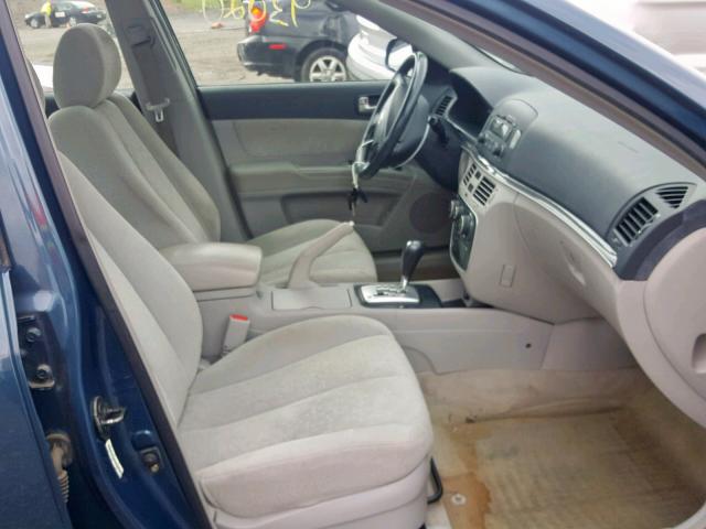 5NPEU46F67H280033 - 2007 HYUNDAI SONATA SE/ BLUE photo 5