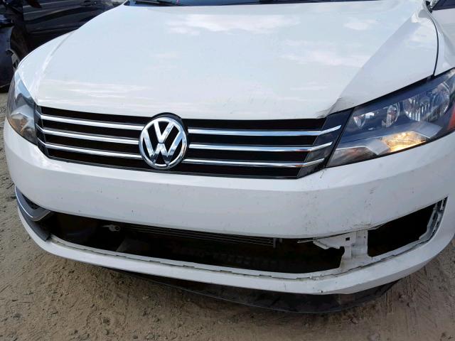 1VWAT7A36EC065662 - 2014 VOLKSWAGEN PASSAT S WHITE photo 9