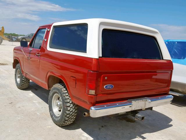 1FMDU15N2GLA09268 - 1986 FORD BRONCO U10 BROWN photo 3