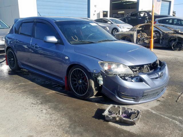 JM1BK34L481870378 - 2008 MAZDA SPEED 3 BLUE photo 1