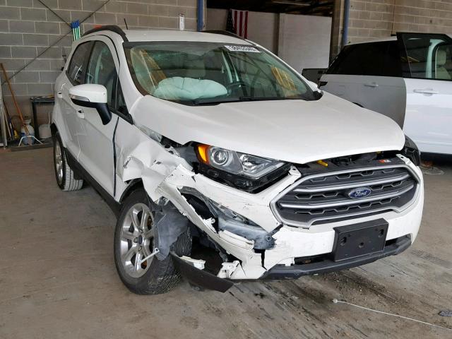 MAJ3P1TE5JC210282 - 2018 FORD ECOSPORT S WHITE photo 1