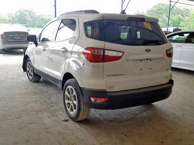 MAJ3P1TE5JC210282 - 2018 FORD ECOSPORT S WHITE photo 3