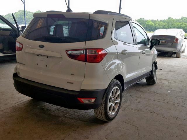 MAJ3P1TE5JC210282 - 2018 FORD ECOSPORT S WHITE photo 4