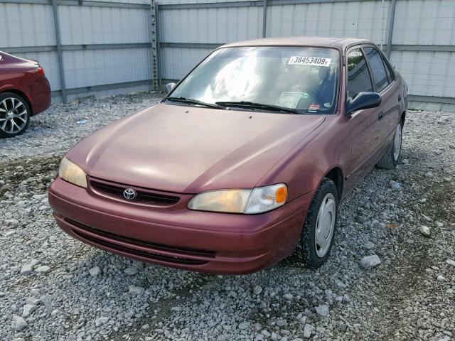 2T1BR12EXYC325348 - 2000 TOYOTA COROLLA VE RED photo 2