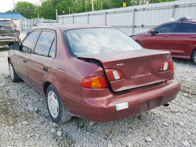 2T1BR12EXYC325348 - 2000 TOYOTA COROLLA VE RED photo 3