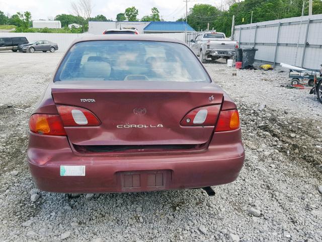 2T1BR12EXYC325348 - 2000 TOYOTA COROLLA VE RED photo 9