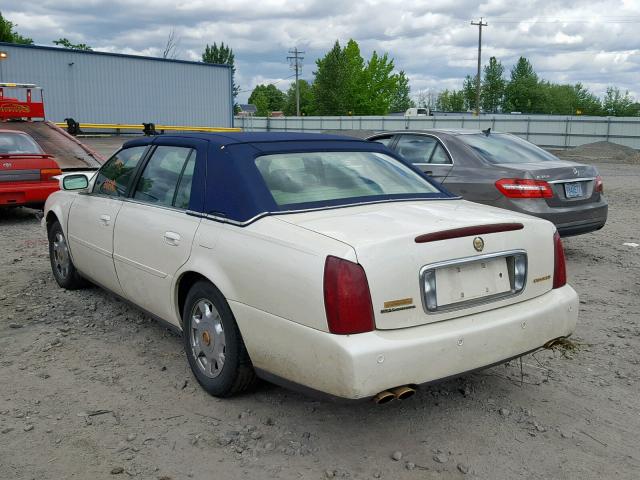 1G6KD54YXYU186096 - 2000 CADILLAC DEVILLE WHITE photo 3