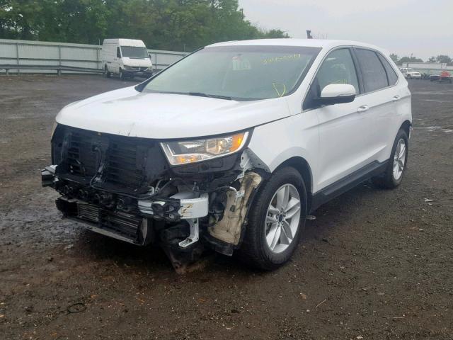 2FMPK3J93HBC03011 - 2017 FORD EDGE SEL WHITE photo 2