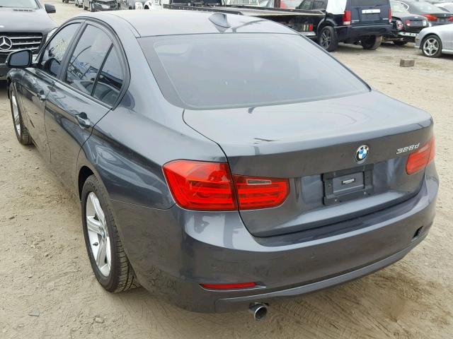 WBA3D3C57EF099198 - 2014 BMW 328 D GRAY photo 3