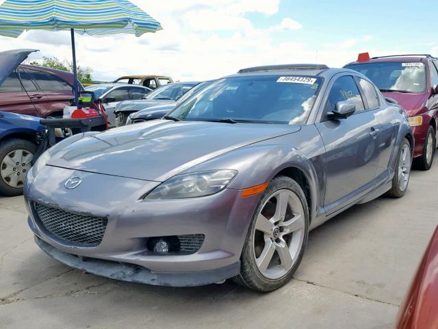 JM1FE17N450160327 - 2005 MAZDA RX8 GRAY photo 2