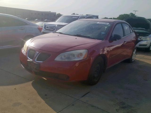 1G2ZF55B964289365 - 2006 PONTIAC G6 SE RED photo 2