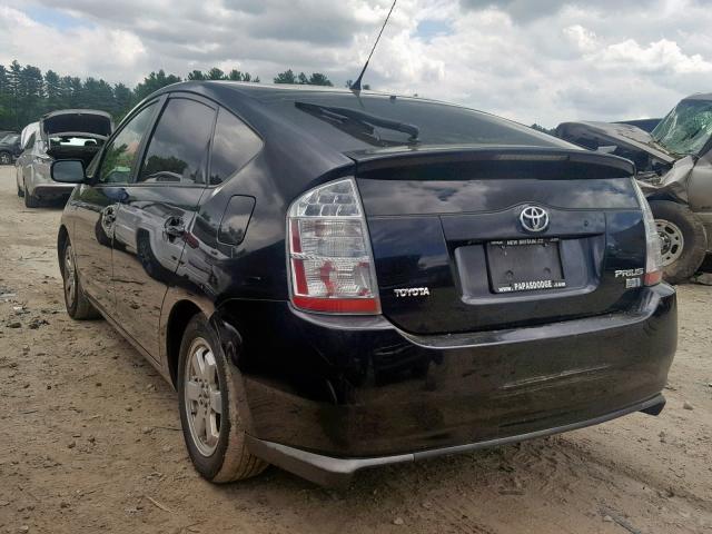 JTDKB20U487786812 - 2008 TOYOTA PRIUS BLACK photo 3