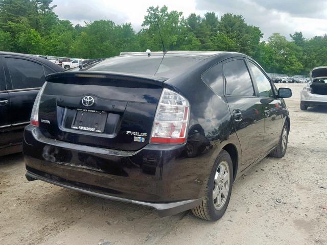 JTDKB20U487786812 - 2008 TOYOTA PRIUS BLACK photo 4