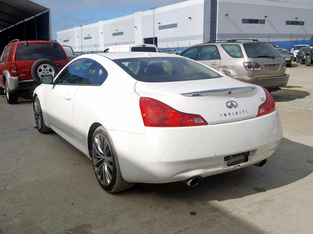 JN1CV6EK5CM424642 - 2012 INFINITI G37 BASE WHITE photo 3