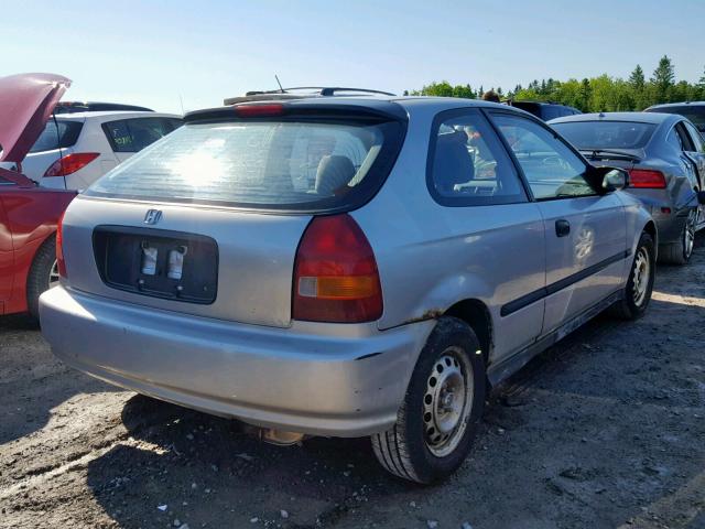 2HGEJ6325VH005024 - 1997 HONDA CIVIC CX SILVER photo 4