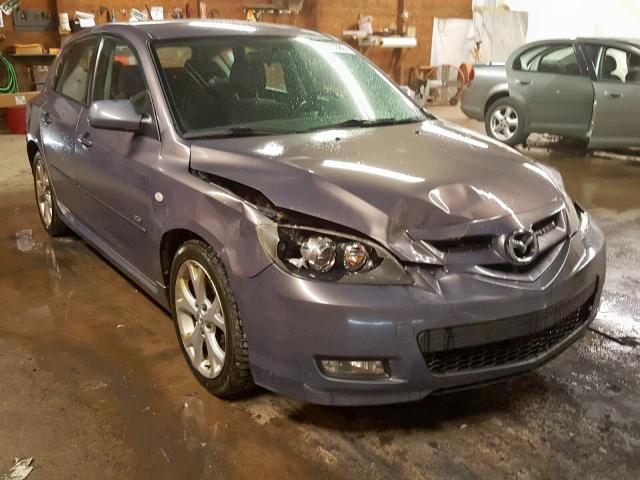 JM1BK344981138739 - 2008 MAZDA 3 HATCHBAC GRAY photo 1